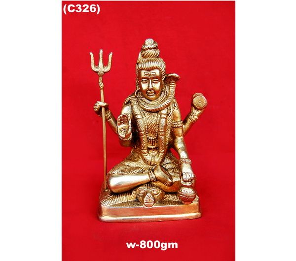 C-326 Brass Shiva Statue
