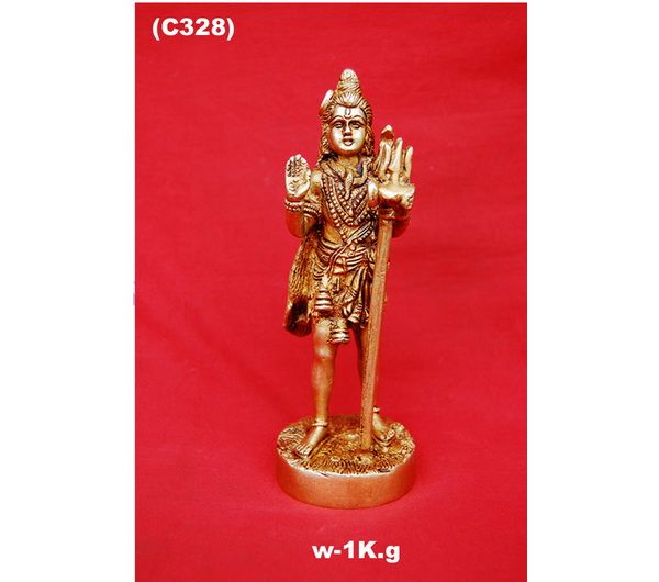 C-328 Brass Shiva Statue