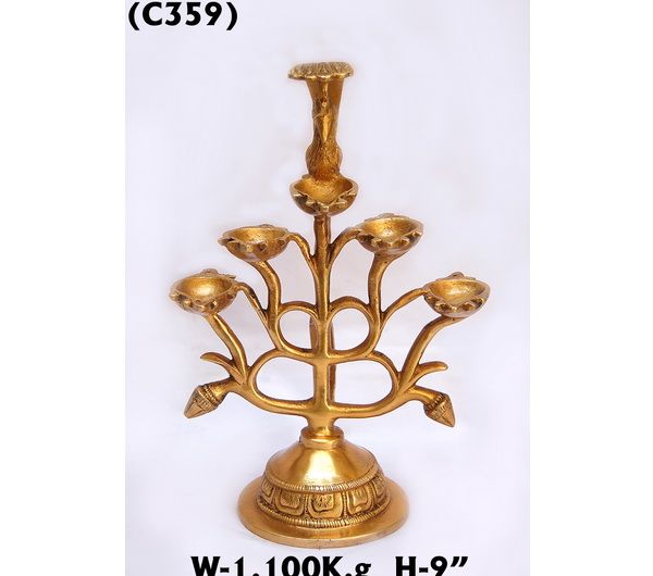 C-359 Brass Candle Stand