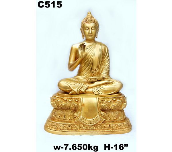 C-515 Brass Buddha Statue