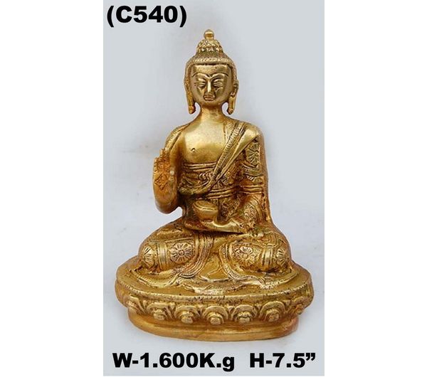 C-540 Brass Buddha Statue