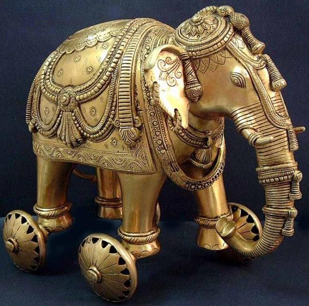 Brass Elephant Statue
