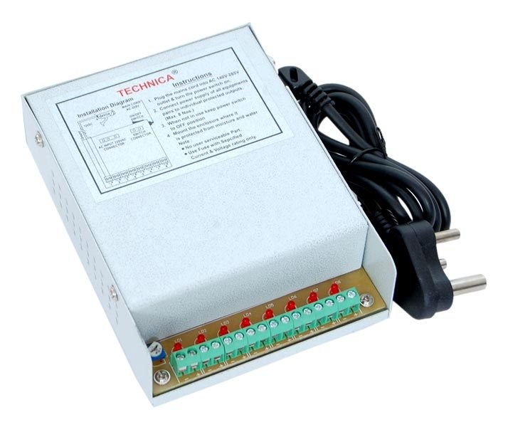 12V-8 Channel CCTV Power Supply (Outer Body)