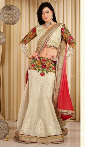 Cotton  Faux Georgette  Silk Bridal Lehenga