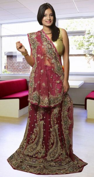 Net Vine Bridal Lehenga