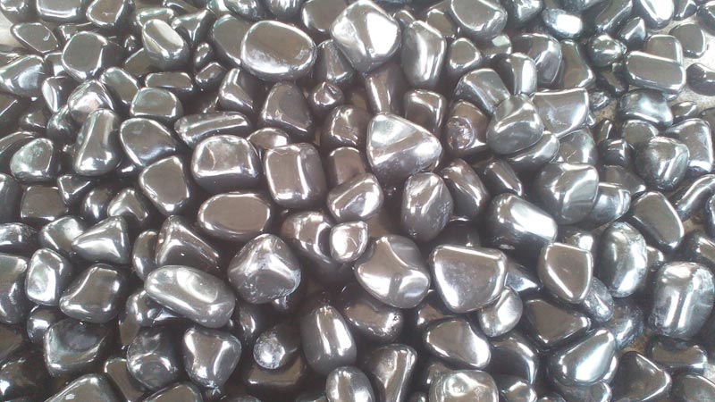 Agate Stone Black Tumbled