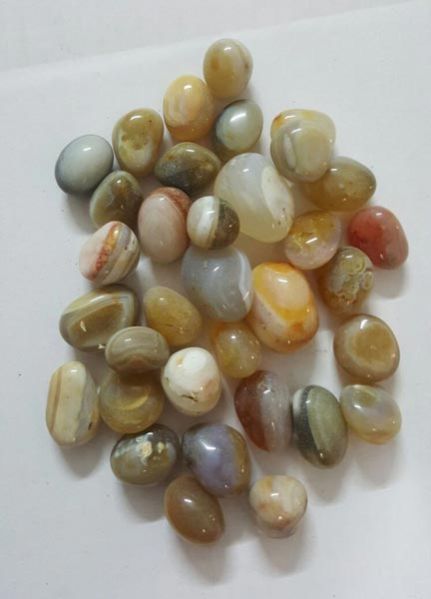Agate Stone Yellow Tumbled