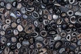 Agate Black Gem Stone Slabs