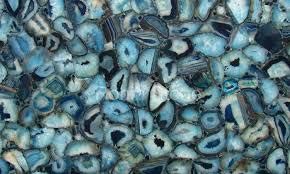 Agate Blue Gem Stone Slabs