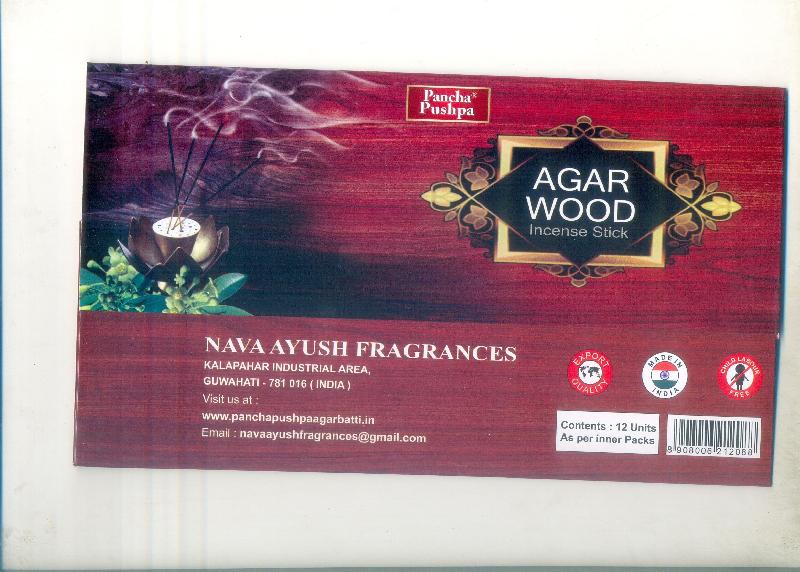 Pancha Pushpa Agarwood Incense Sticks 01