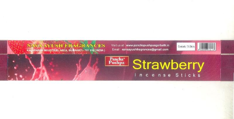 Pancha Pushpa Strawberry Incense Sticks 02