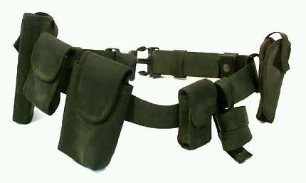 Black Belt With Pouches