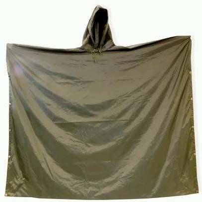 Rain Capes Poncho Olive Green
