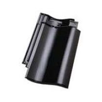 Black Glazed 	  Madura Series Clay Roofing Tiles