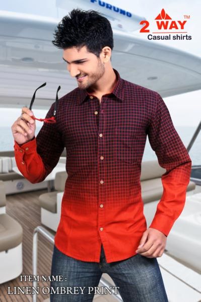 Lines Ombrey Print Shirt