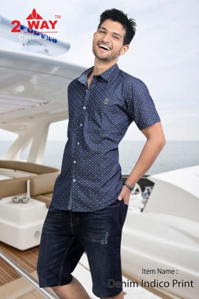 Denim Indico Print Shirt 02