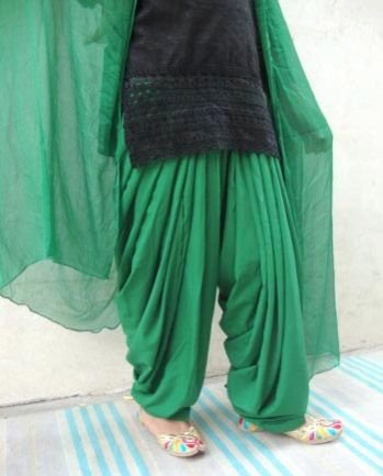 Green Patiala Salwar