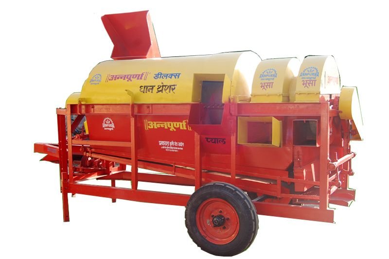 Double Wheel Paddy Thresher -Tractor Mounted