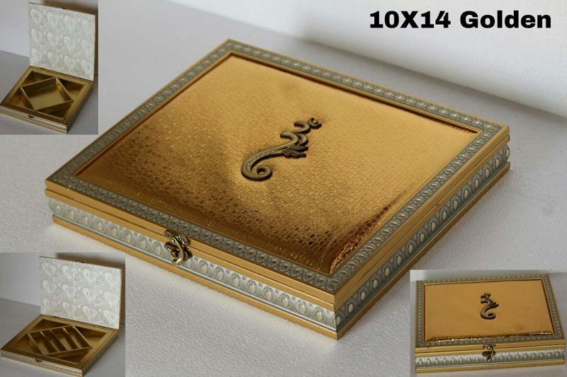 Golden Dry Fruit Box (10X14)