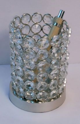 Round Crystal Pen Stand