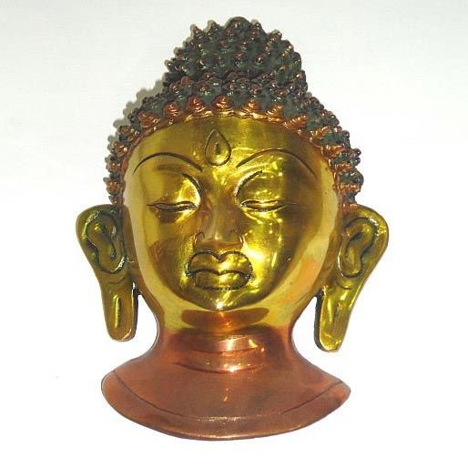 Brass Face of Buddha