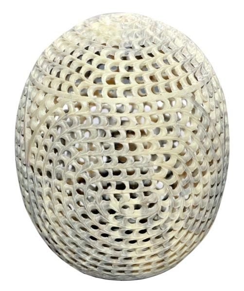 Stone Egg under cut Buddha Figure  6'' LHSEGBD 6''
