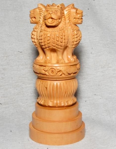 Wooden Ashoka Piller 8'' LHWAP 8''