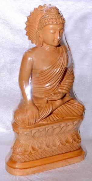 Wooden Baudh gaya Buddha (5'' LHWGBD 5'')