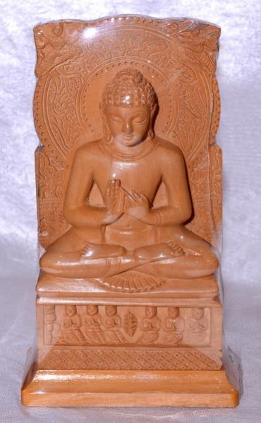 Wooden Sarnath Buddha (7'' LHWSBD 7'')