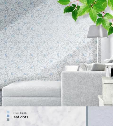 Leaf Dots Pine Heim Korean Wallpaper