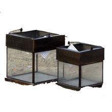 Ice Cube Glass Container