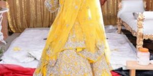 Sparkling Net Stone Work Lehenga