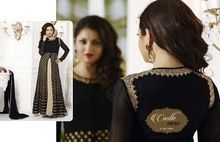 Black Georgette Party Wear Designer Dress