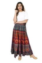 Printed Long Skirt