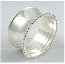 Brass Silver Plated Round Napkin Ring