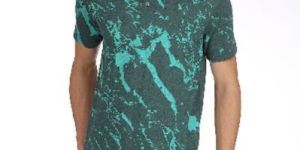 Mens Placket Neck Half Sleeve T-Shirt