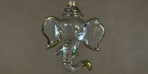 Ganesha Pendant Glass Jewelry