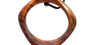 Square Shape Handmade Wooden Bangle