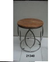 Center Steel Table with Marble