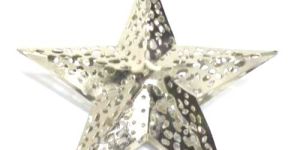 Christmas Tree Ornament Silver Hanging Heart