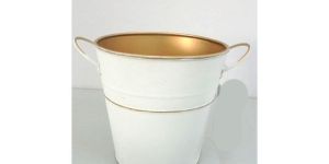 Round Mini Flower Pot with Handle