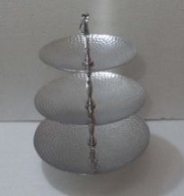 Metal Hammered Tier Cake Stand