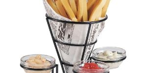 Wire Metal French Fry Cone