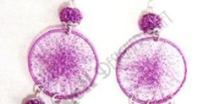 Cotton Bead Earring