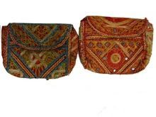 Thread Embroidered Clutch Bag