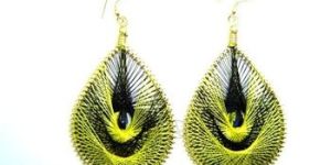 Thread with Metal Earring