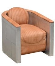 Aviator Style Leather Chair
