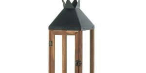 Decorative Wooden Metal Lantern