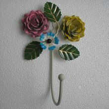 Iron Flower Leaves Wall Hook