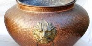 Antique Copper Decorative Planters